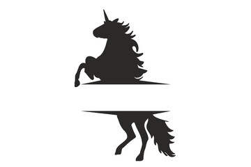 Unicorn Split Monogram, Unicorn monogram, Unicorn Birthday, Unicorn, Unicorn Head, Unicorn Shirt, Unicorn split name