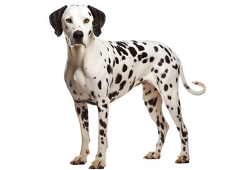 Spotty Dalmatian, isolated on a transparent or white background