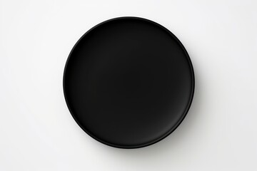 Fototapeta na wymiar Black round circle isolated on white background