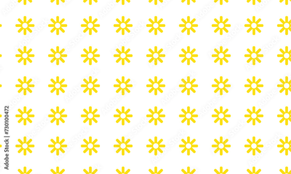 Poster abstract seamless repeatable yellow star pattern.