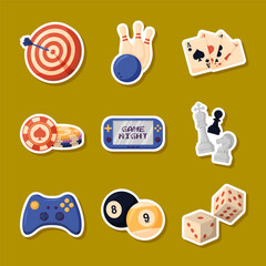 Game Night Family Activity Sticker Collection