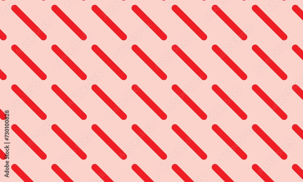 Aufkleber abstract seamless repeatable red diagonal line pattern on cream.