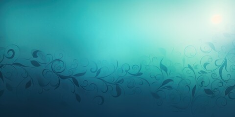 darkcyan soft pastel gradient modern background with a thin barely noticeable floral ornament