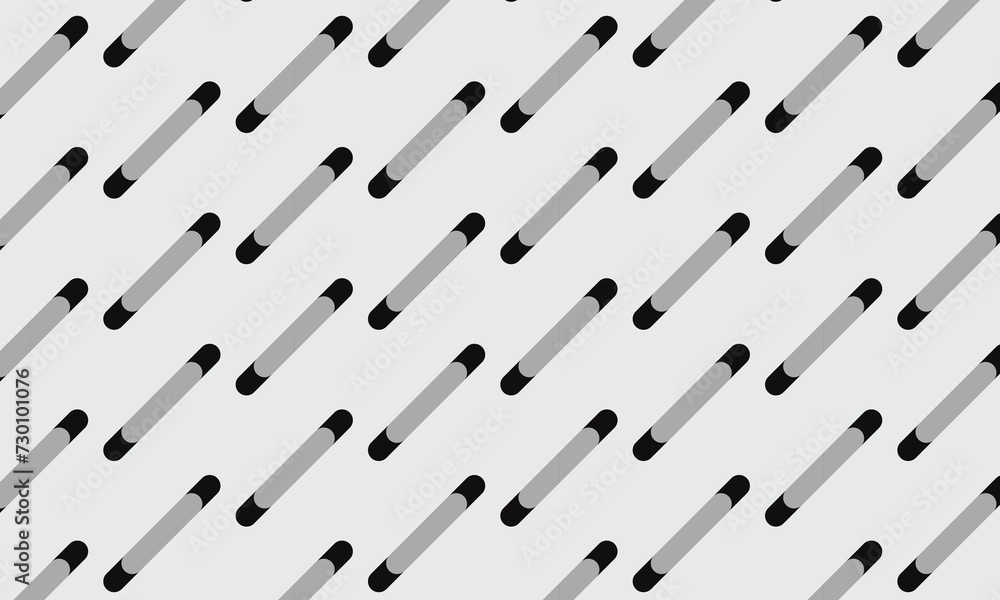 Poster abstract seamless repeatable diagonal black grey line pattern art.