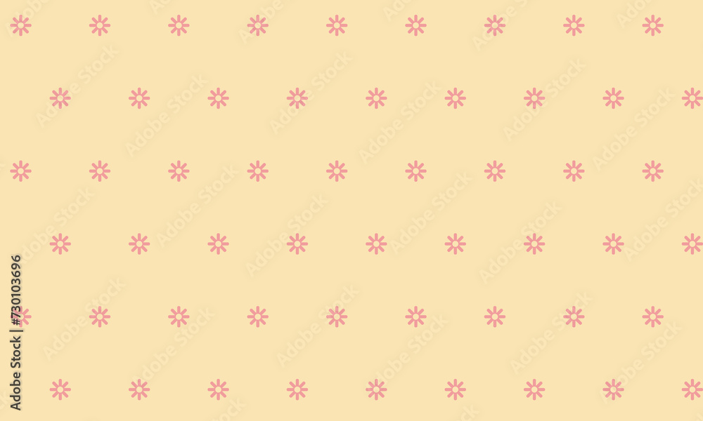 Poster abstract seamless repeatable pink flower pattern.