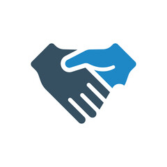 handshake icon vector illustration