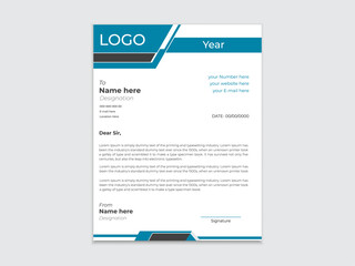 Obraz premium Professional Business LetterHead Design Layout 