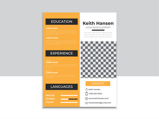 Modern Cv Or Resume Design Layout