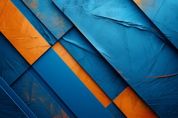 Dynamic Diagonal Stripes in Blue and Orange