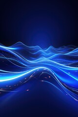 Blue Futuristic Data Stream Abstract Background