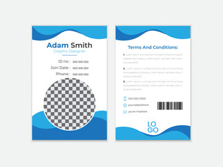 Creative & Minimalist ID Card Design 