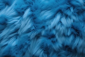 Blue plush carpet