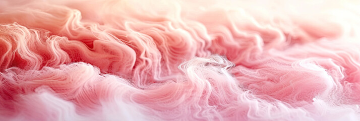 pink and white clouds in the air, Texture of cotton candy, silky fluffy texture - obrazy, fototapety, plakaty