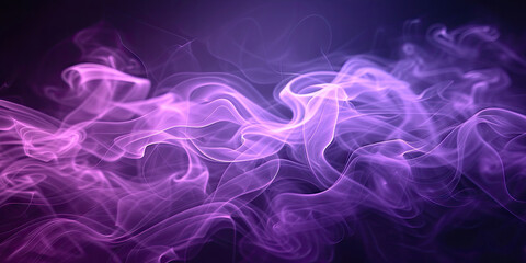 Fototapeta na wymiar purple smoke on dark purple background, banner desihn
