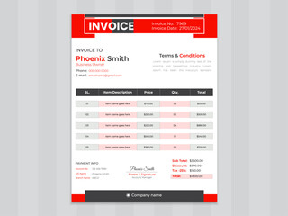 Creative & Modern Invoice Design Template