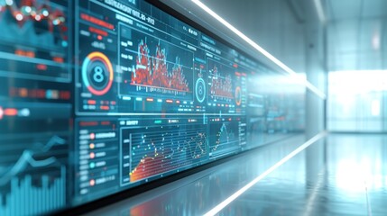 A captivating photo showcasing a vast collection of intricate graphs adorning a wall, engaging viewers in the exploration of complex data representations.