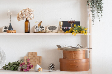 ドライフラワーと北欧のインテリア