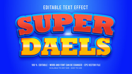 super deals editable text effect