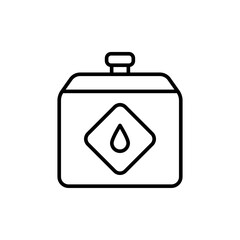 Obraz premium Oil tank outline icons, minimalist vector illustration ,simple transparent graphic element .Isolated on white background