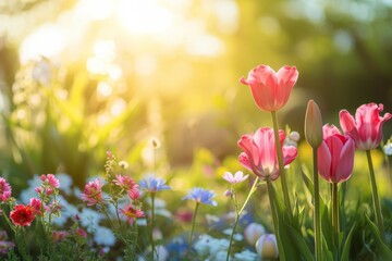 abstract sunny beautiful Spring background 