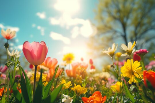 abstract sunny beautiful Spring background
