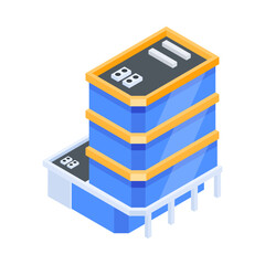  Urban Architectures Isometric Icon