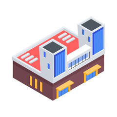  Urban Architectures Isometric Icon
