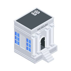 Commercial Building Isometric Icon