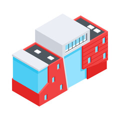 Urban Buildings Isometric Icon