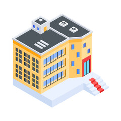 Urban Buildings Isometric Icon