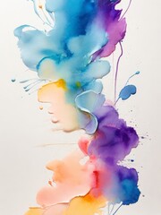 Fototapeta premium Light of Abstraction: Watercolor Poster