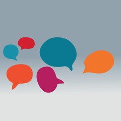 Speech bubble concept design illustration conversation text element