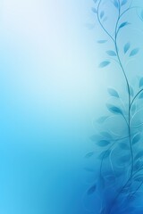 Fototapeta na wymiar dodgerblue soft pastel gradient modern background with a thin barely noticeable floral ornament
