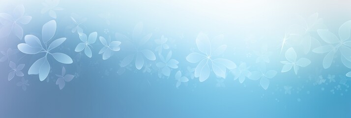 Fototapeta na wymiar dodgerblue soft pastel gradient modern background with a thin barely noticeable floral ornament