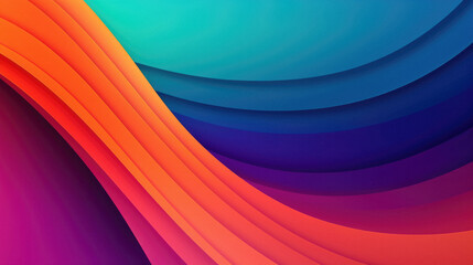 Colorful abstract background with wavy lines.