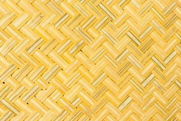 Pattern of woven seagrass basket. close-up woven bamboo pattern Close-up of bamboo pattern wall for texture and backgrounds