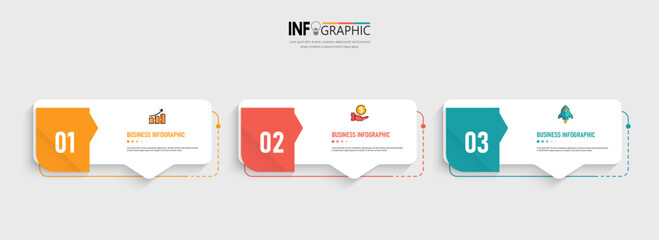 Naklejka premium Presentation business infographic template vector.
