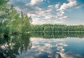 lake in the forest in Sweden