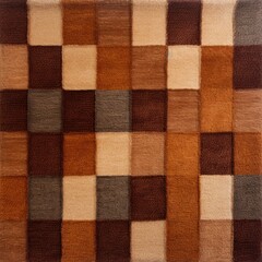 Brown square checkered carpet texture