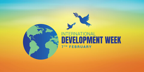 Naklejka premium World Day of Peace and Understanding, observed on 23 February. The first Rotary meeting was held in commemoration. International Day of Peace is an annual event observed to promote peace in the world