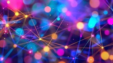Fototapeta premium Illuminating Connections: Wireless Signs and the Social Media Spectrum