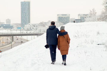 Winter Walk. Couples Walking. Winter Snow. Winter Pictures. Couples walking. Winter Landscape. 