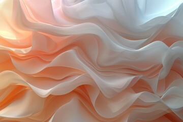 Fototapeta premium Peach Silk Fluidity