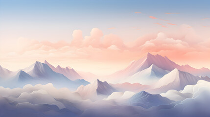 Pink cloud and mountain dream on background,,
Dreamy Pink Clouds and Mountains Background

 - obrazy, fototapety, plakaty