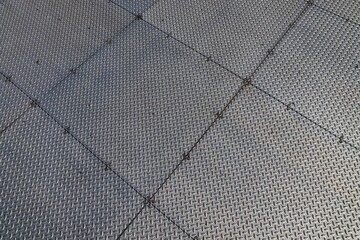 Diamond plate steel factory floor background