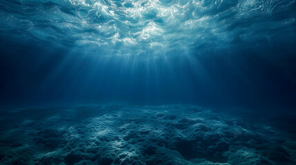 underwater, sea, ocean, blue, deep, water - obrazy, fototapety, plakaty