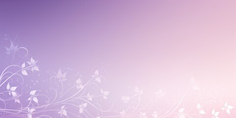 Fototapeta na wymiar lavender soft pastel gradient modern background with a thin barely noticeable floral ornament