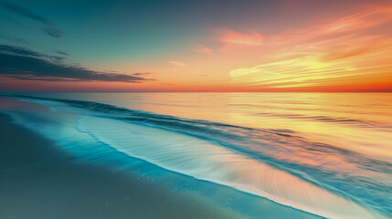 Fototapeta na wymiar sea, sunset, beach, nature, water, ocean, sunrise