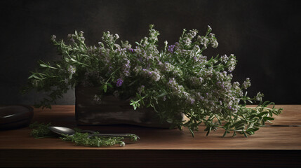 Thyme as a stylish ingredient in modern cuisine.