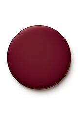 Burgundy round circle isolated on white background